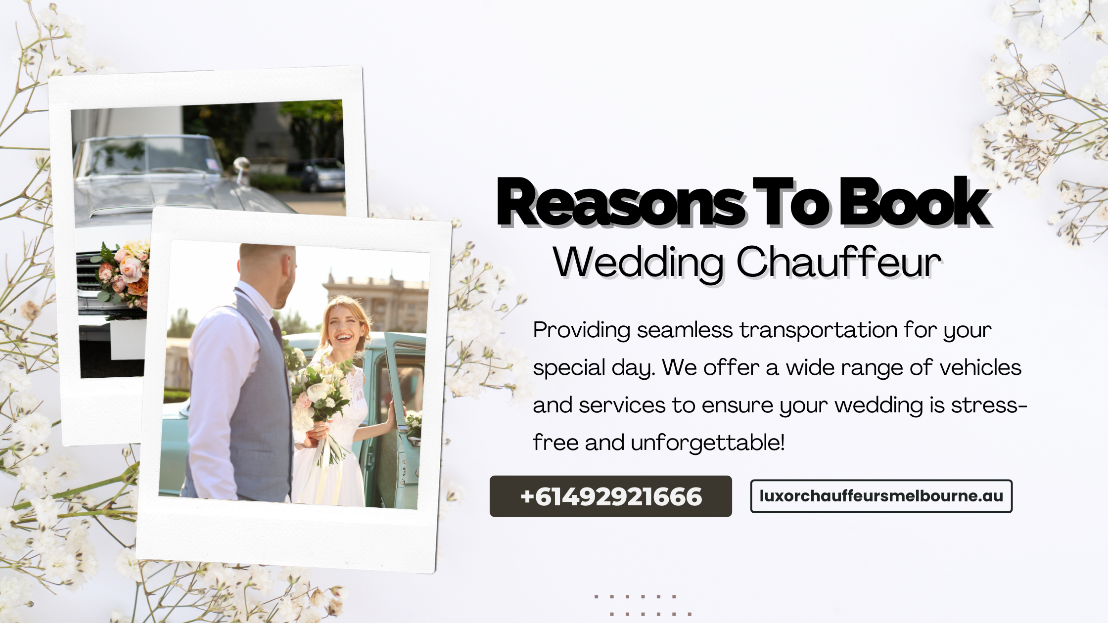 Book a Wedding Chauffeur in Melbourne