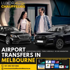 Melbourne chauffeur-driven car for airport pick-up and drop-off