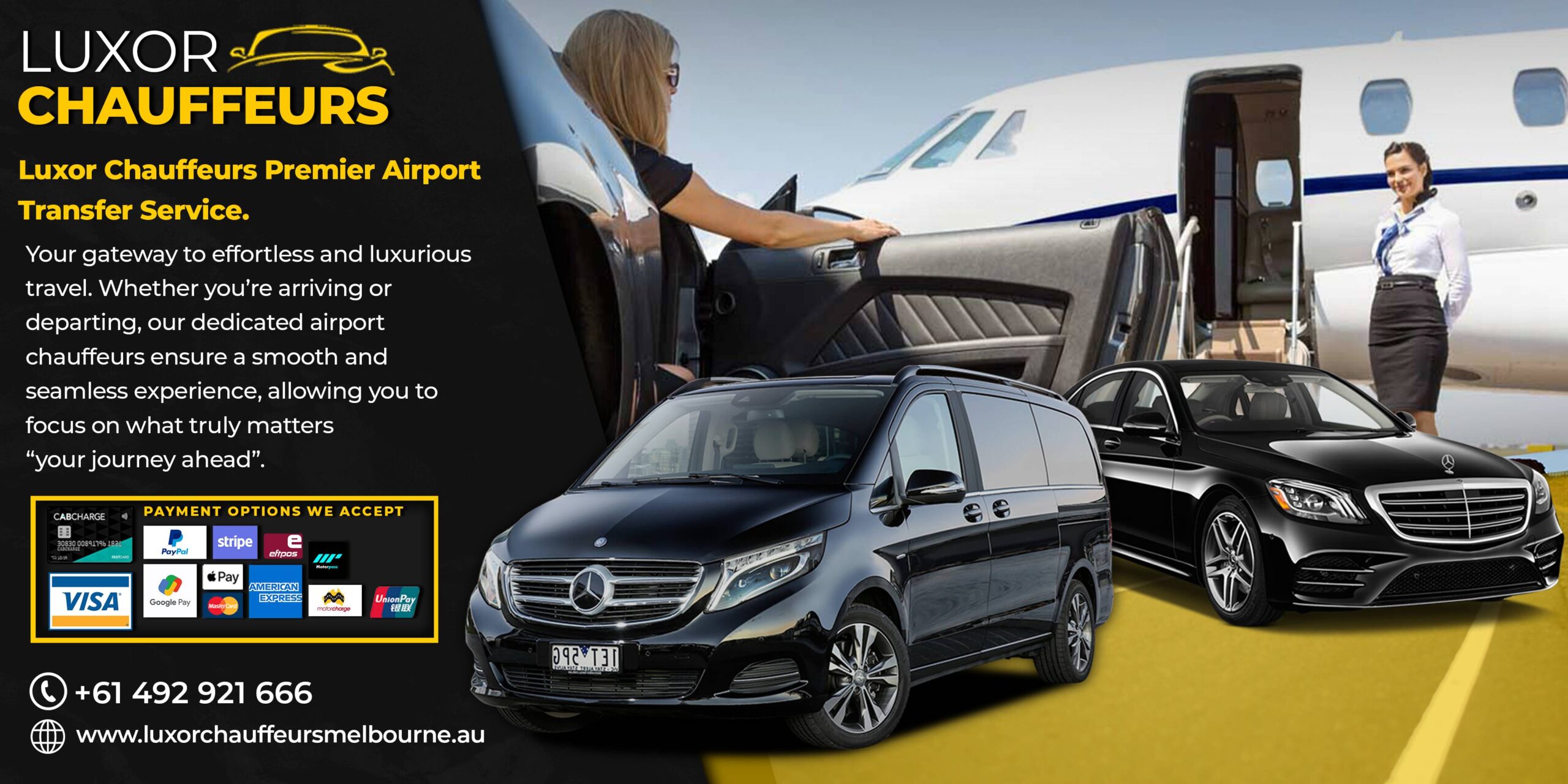 Professional chauffeur services for Melbourne airport transfers