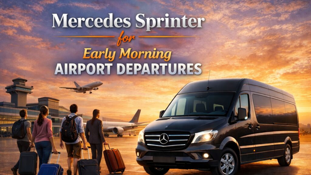 Mercedes Sprinter for Early Morning Airport Departures