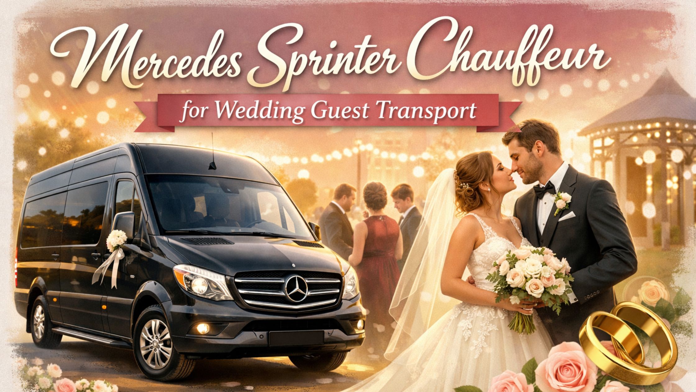 Mercedes Sprinter Chauffeur for Wedding Guest Transport